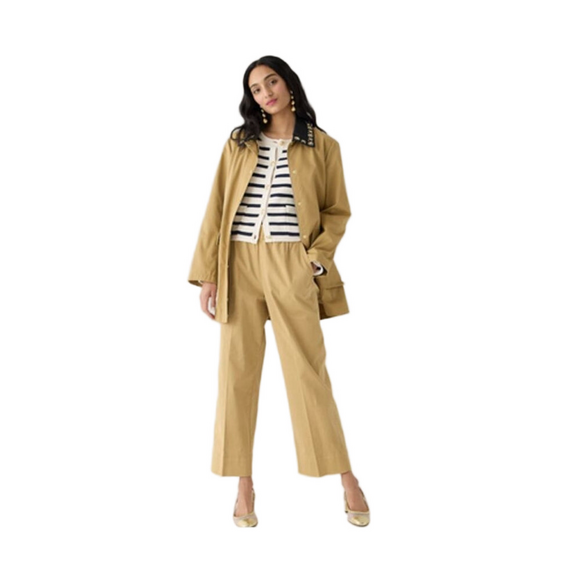 J. Crew Pants - (NWOT) J. Crew Astrid Wide-Leg Chino Pull-On Pants | Honey Brown – XXS